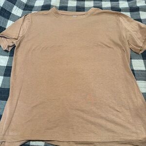 SHEIN Tan Short Sleeve Tee
